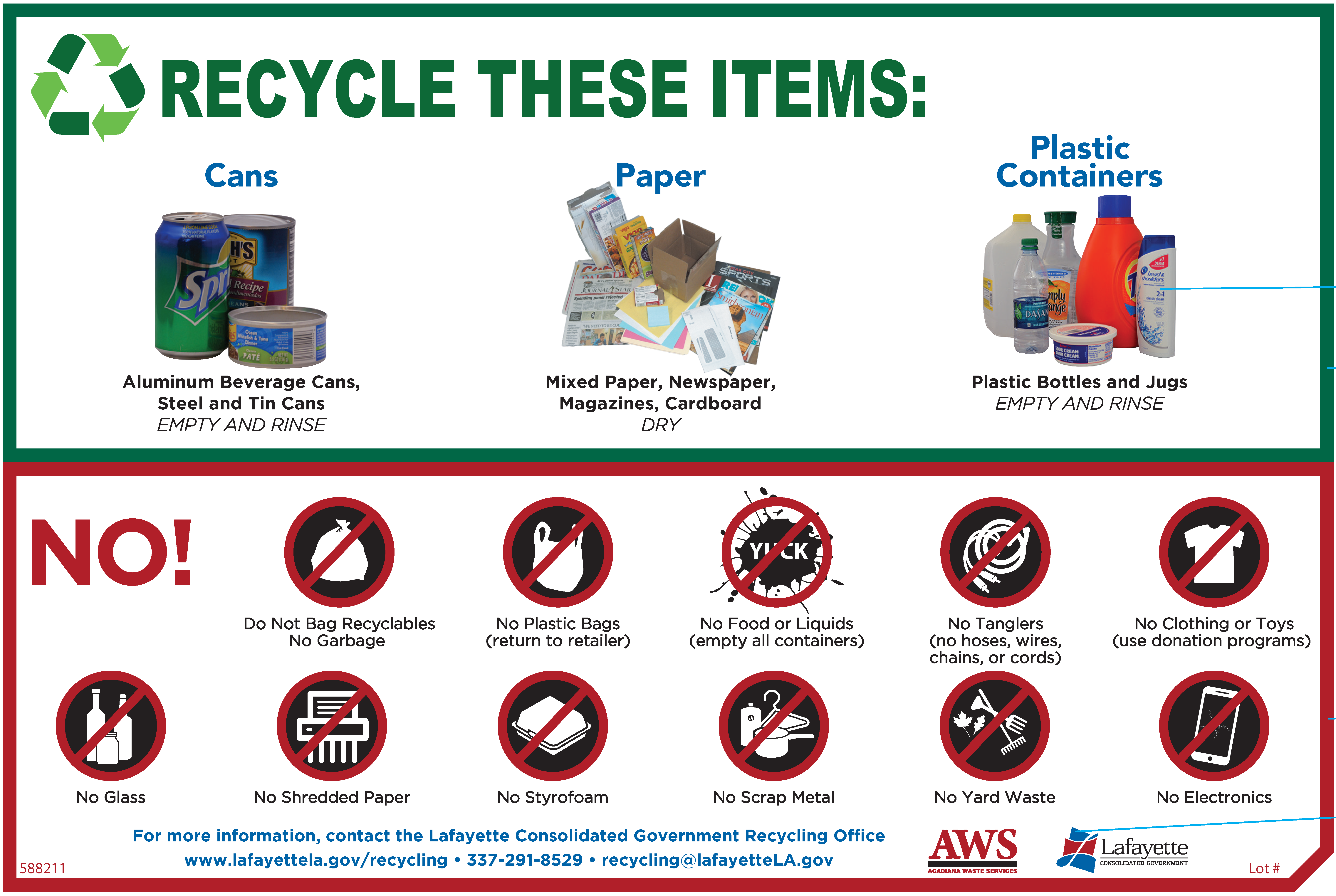 Lafayette Recycling Guidelines