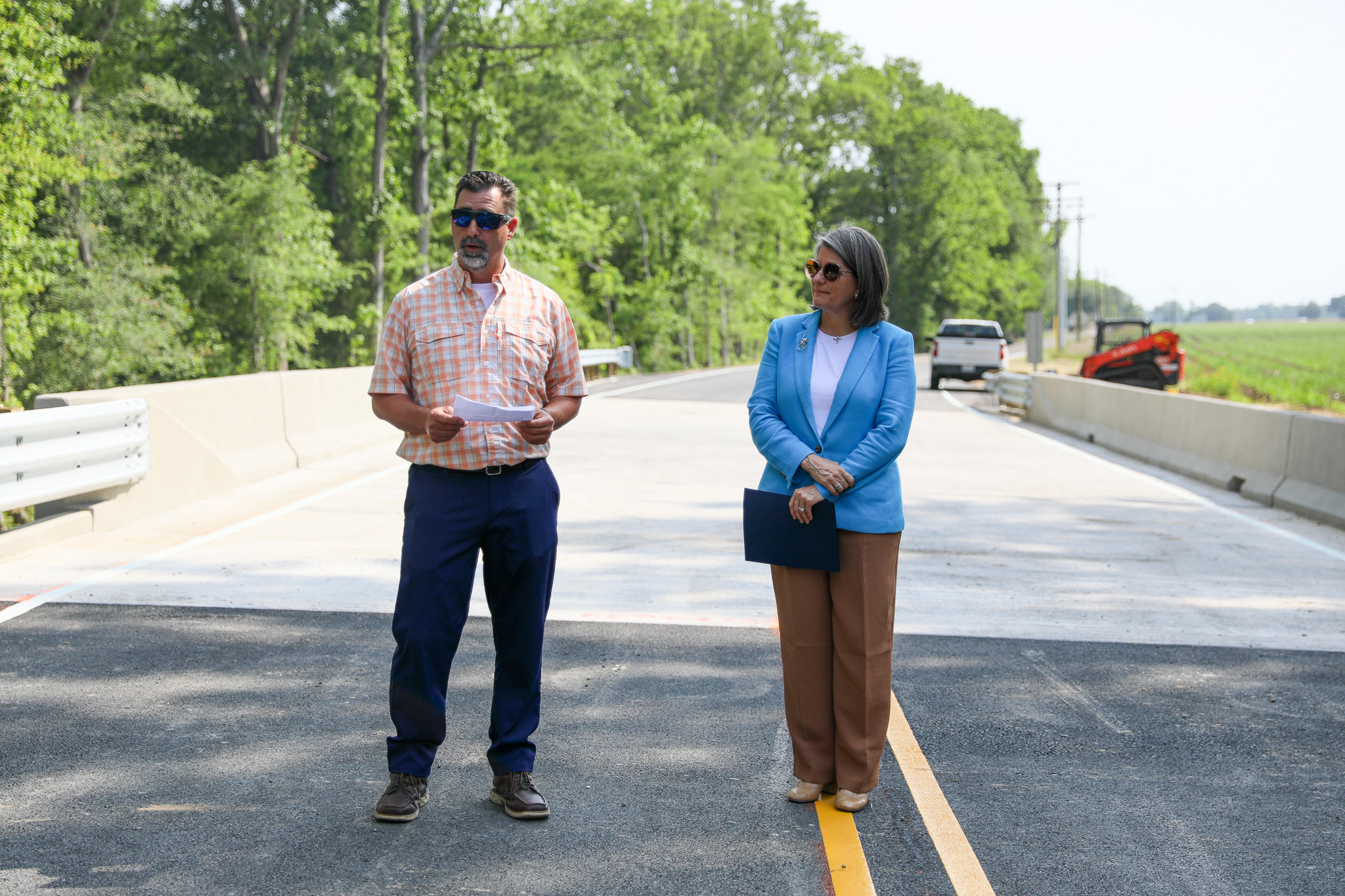 Lajaunie Road ribbon cutting