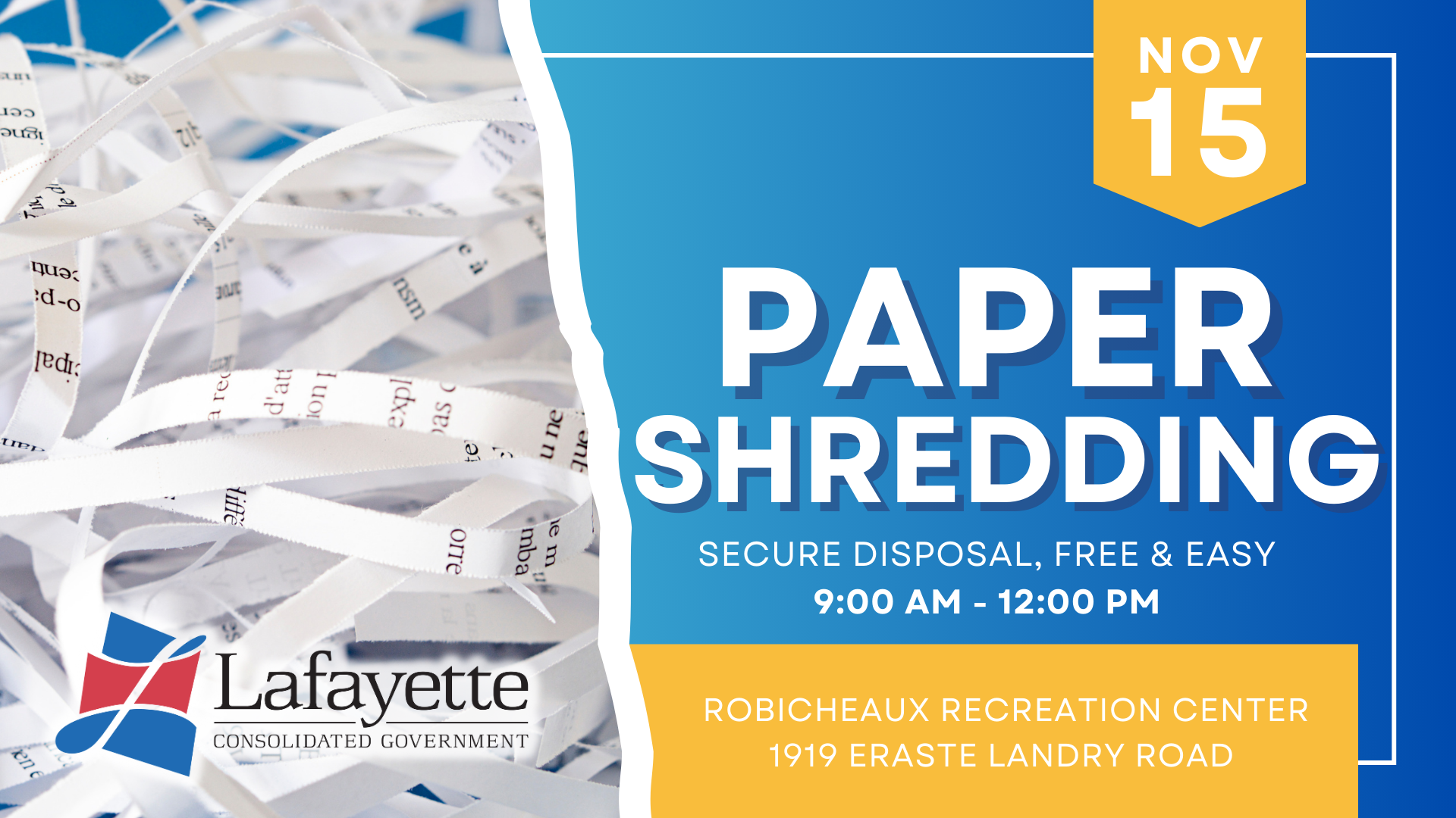 Paper Shredding Day November 2025