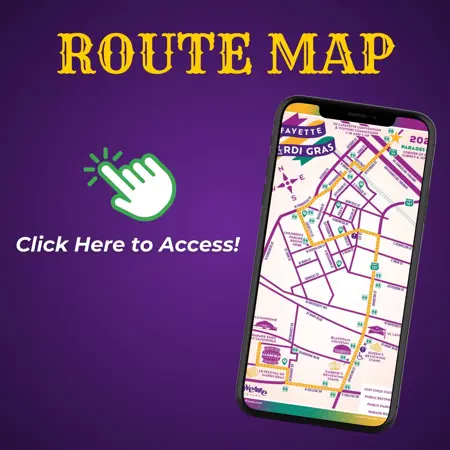 Mardi Gras Route Map Button