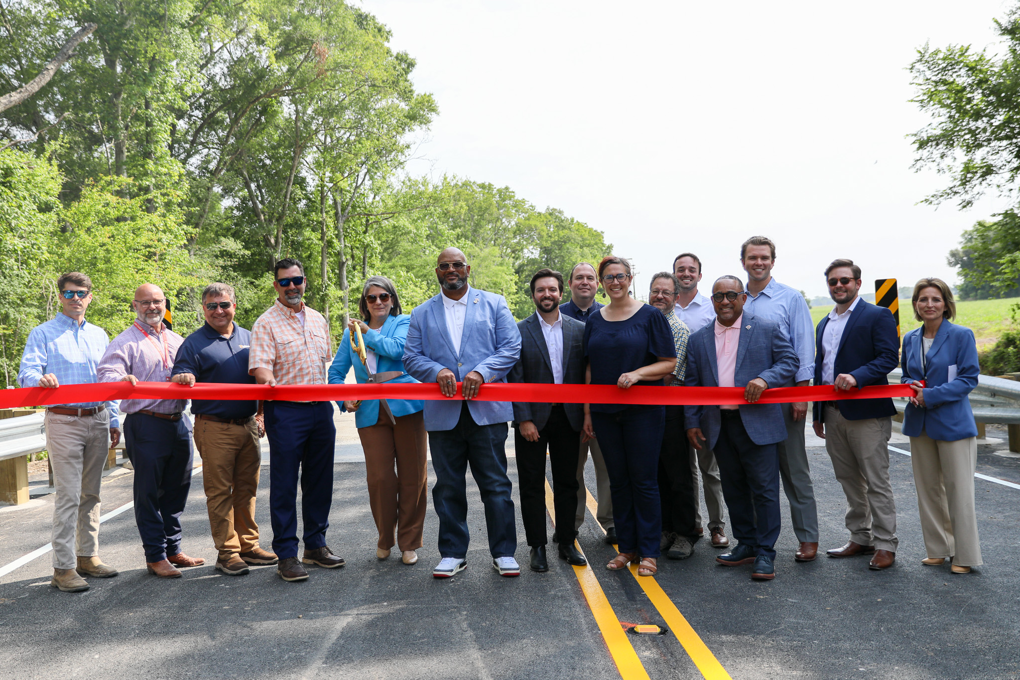 Lajaunie Road ribbon cutting