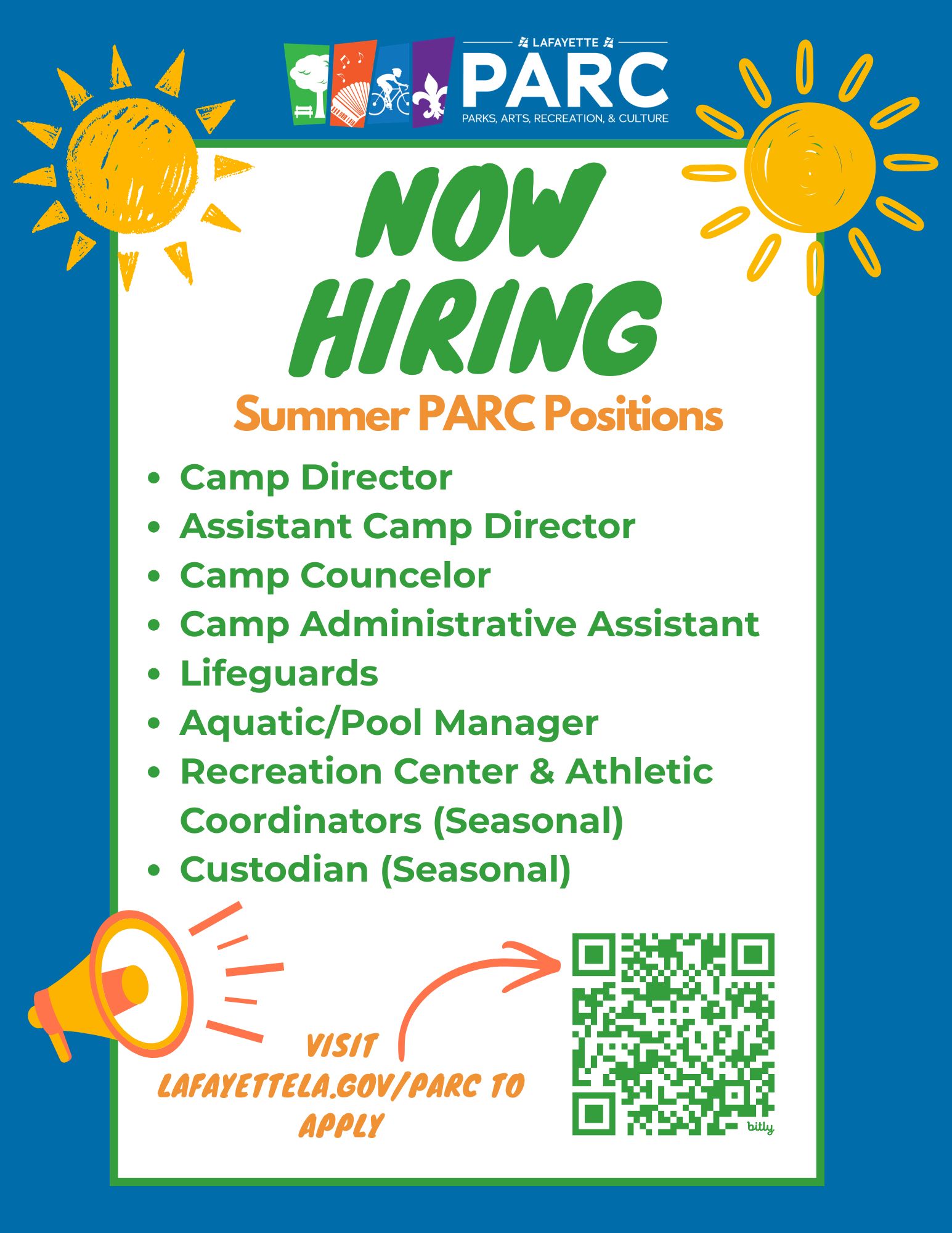 PARC Summer Job Flyer
